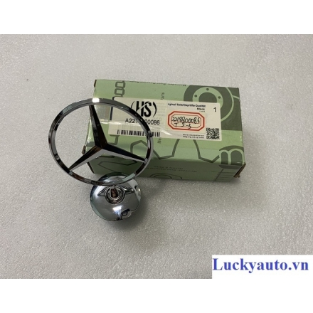 Logo nắp capo Mercedes C200 C250 E250 E300 S550 S600-A2218800086, 2218800086